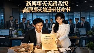 新同事天天蹭我饭，离职那天她递来任命书