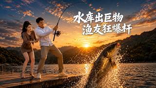 【高清全集】《水庫出巨物漁友狂爆杆》