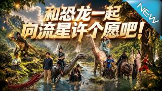 Make a Wish with Dinosaurs Under the Meteor