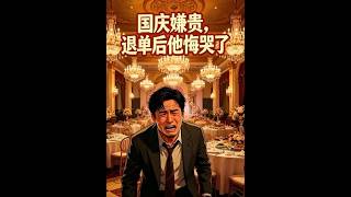 国庆退单后，他悔哭了