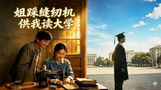 姐踩缝纫机供我读大学