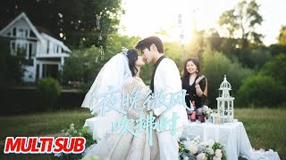 夜晚微风吹拂时