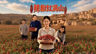 Chili Peppers Red Over the Hillside