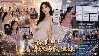 一张美甲卡看清职场假姐妹