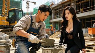 The Female President Chases the Construction Worker to Do Concrete Work