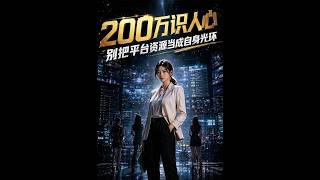 《200萬識人心，別把平台資源儅成自身光環》