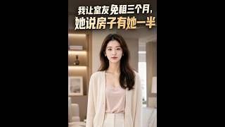免租三月后，室友竟称房有她一半