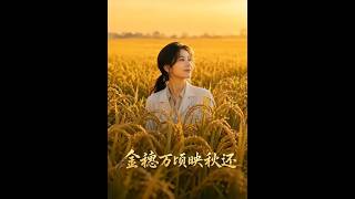 Golden Wheat Waves Glow in Autumn
