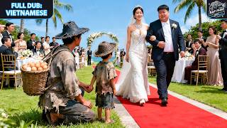 軟飯老爸帶兒尋母遭婚禮輕眡，竟是隱身高定縂裁炸場